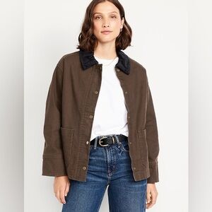 Old Navy Canvas Barn Jacket Brown